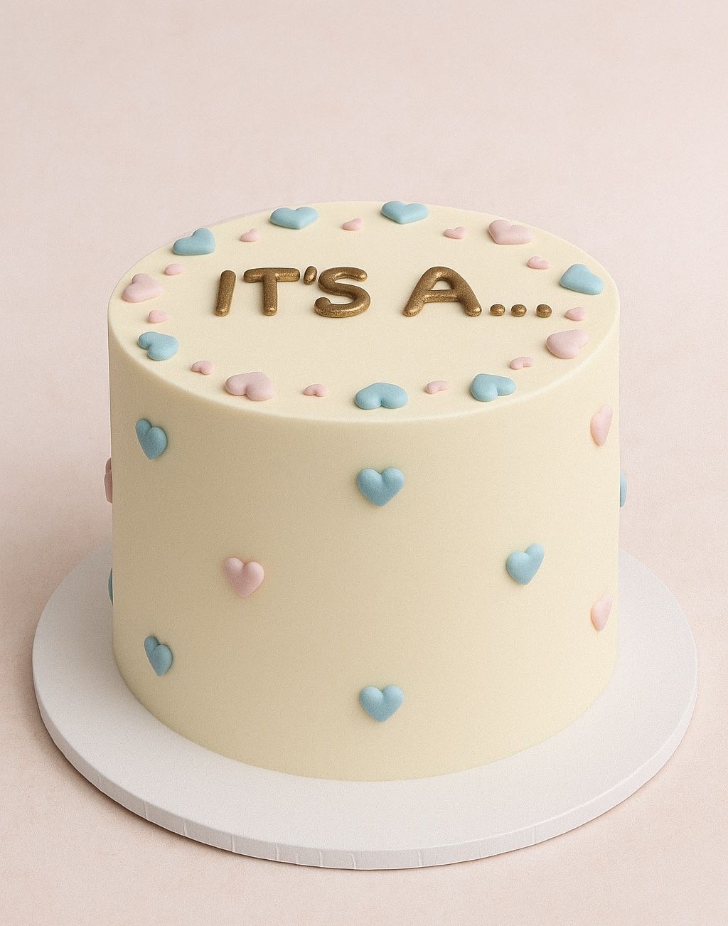 Tarta con corazones